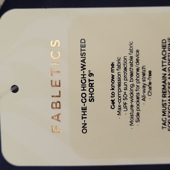 🛍Fabletics Womens XS On The Go High Waisted Short 9" Powerhold Compression - Picture 9 of 10